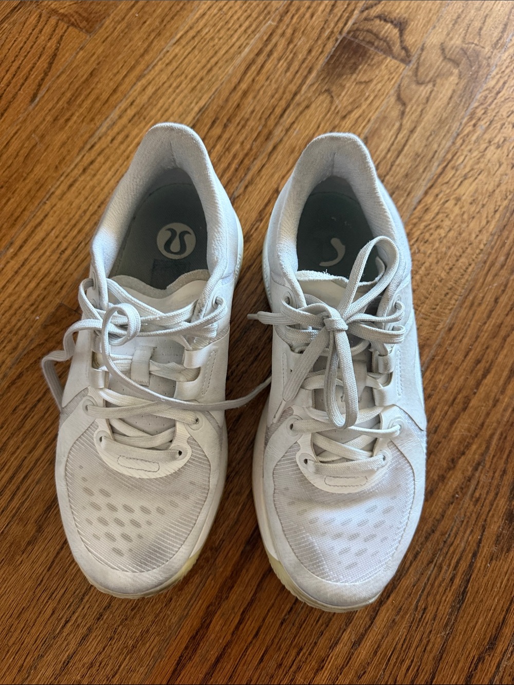 lululemon athletica White Women's Athletic Sneakers with Mesh Upper